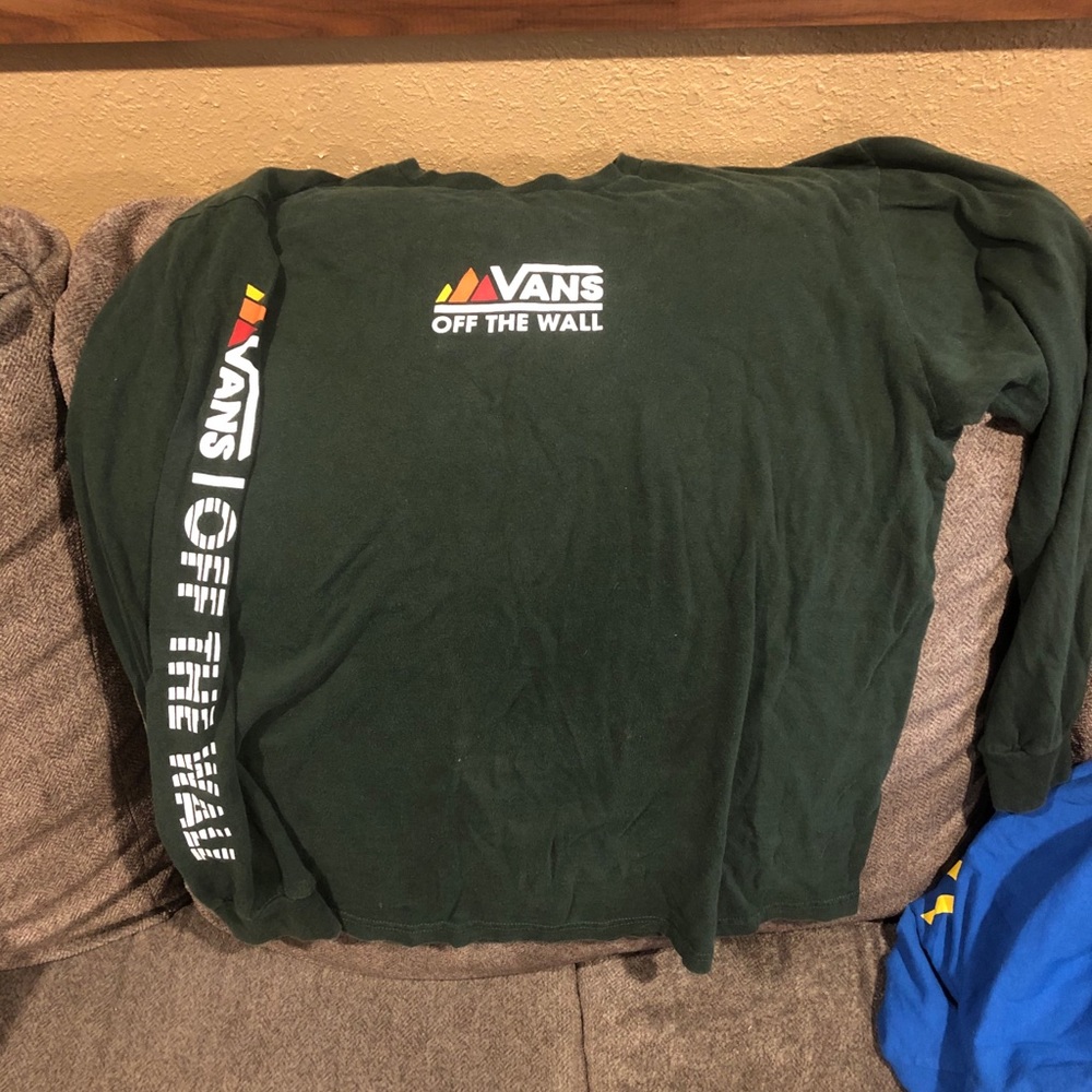 Vans green long sleeve
